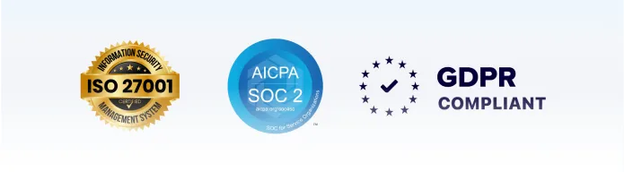 Security and compliance badges