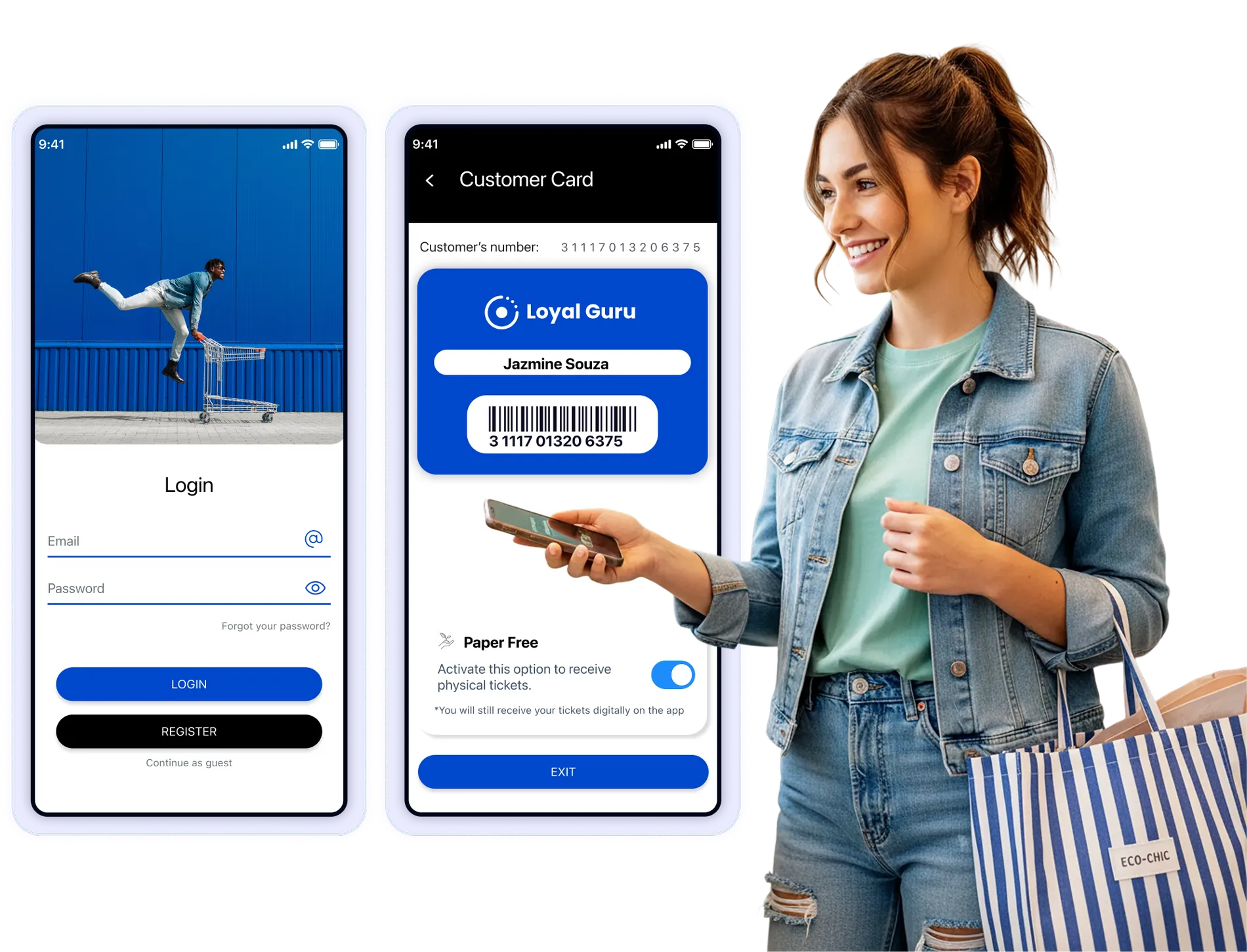 Loyalty sign-up and customer profile experience